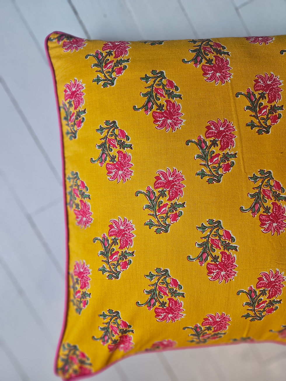 Miniature : housse de coussin motif provençal/housse coussin souleiado/housse coussin caravane/housse coussin inde/coussins indiens
