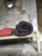 charpoy 150X65/lit indien/banquette bois et matelas/daybedbanc indien/charpoy tressage naturel/charpoy pieds dévissables/