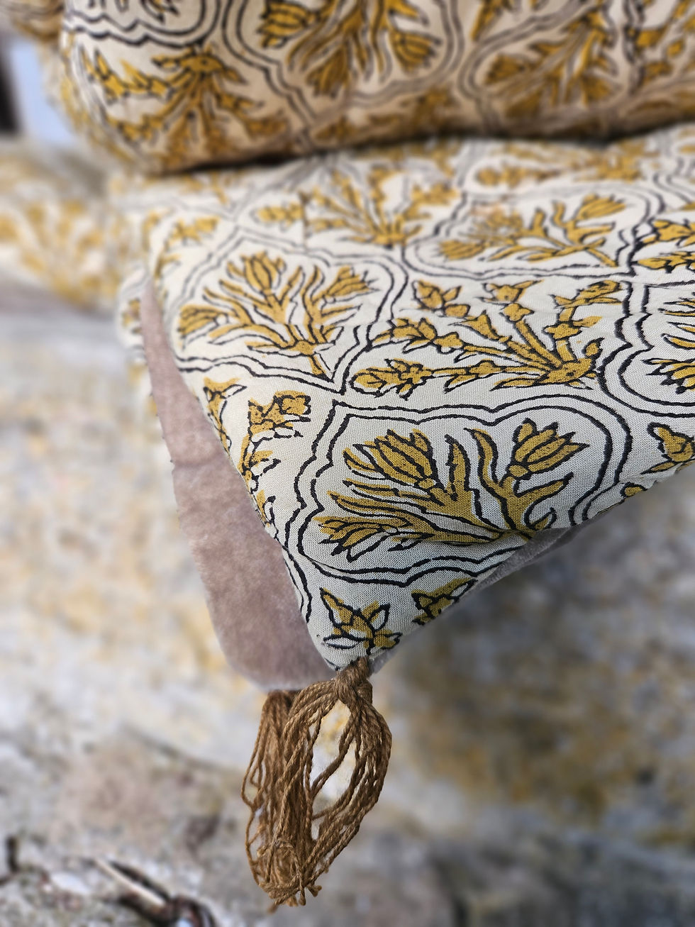 Miniature : edredon coton/ édredon velours/édredon réversible/tissu Figeac/édredon caravane/édredon delamaison/La maison générale/ plaid/