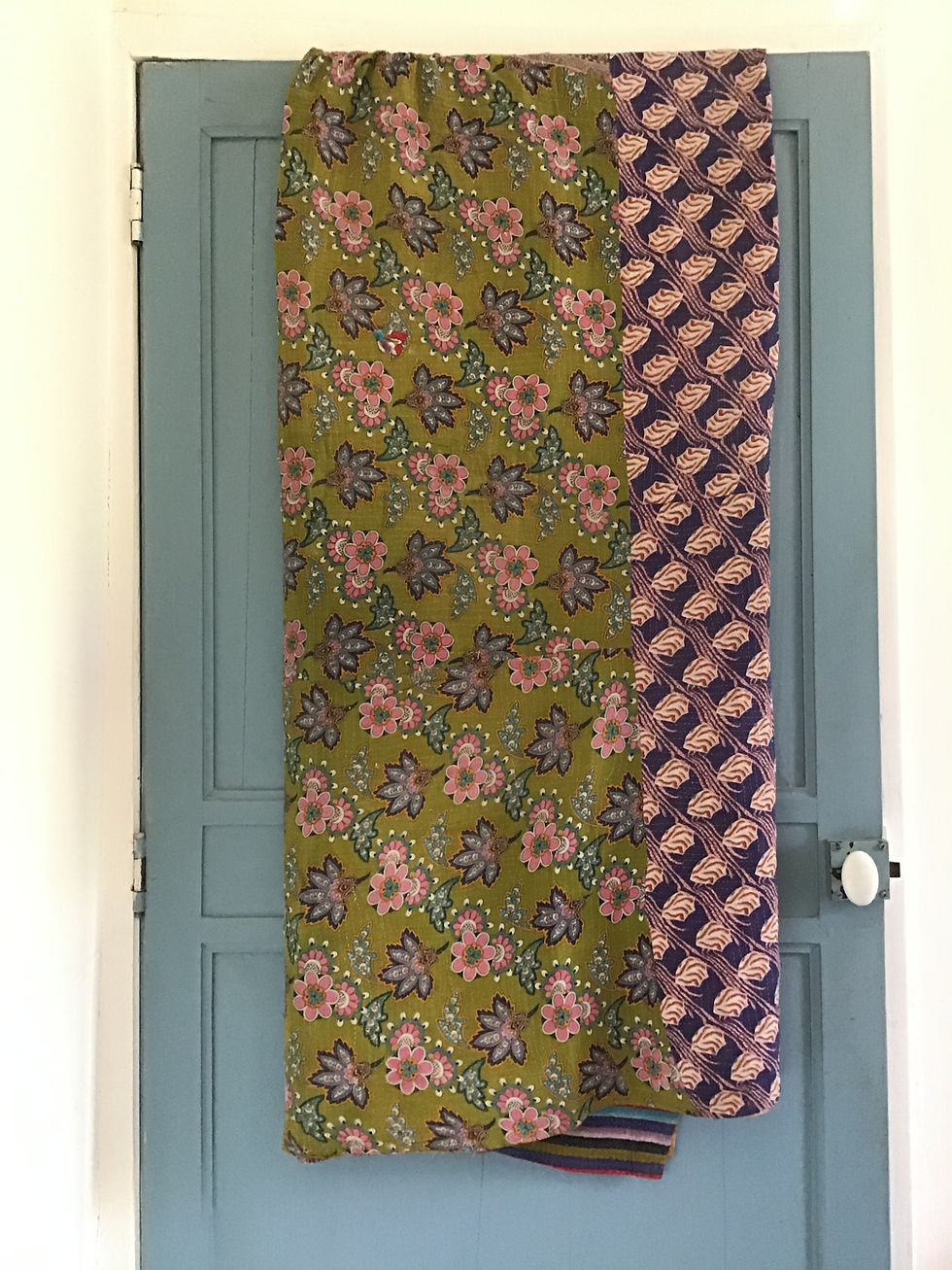 quilt de hay/tissus caravane/plaid le comptoir général/tissus anciens inde/tissus vintage indiens/plaids jamini/jeté de lit