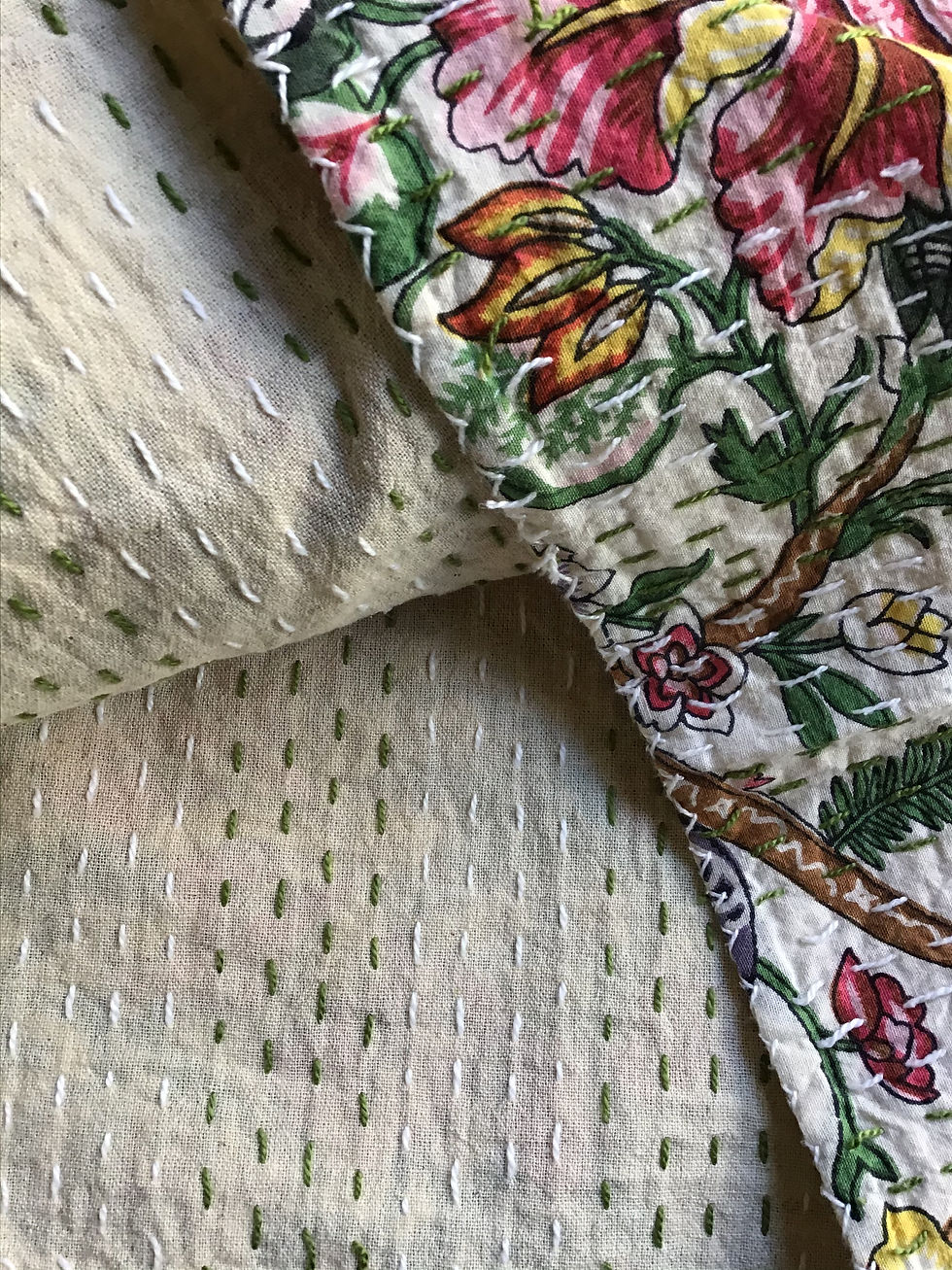couvre lit piqué/courtepointe/bouti blanc/bouti fleur/couvre lit indien/white quilt bed cover/bedcover/tissus indien