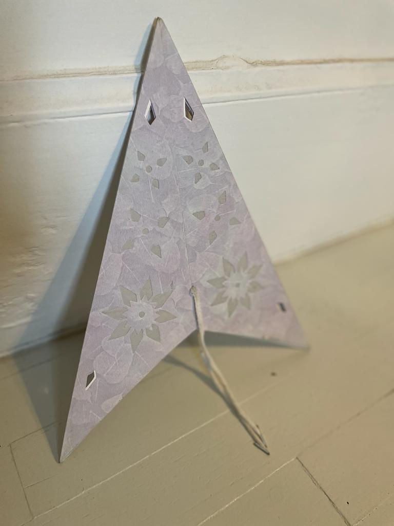 étoile lumineuse peinte/décoration noel peinte à la main/ornement sapin indien/artisanat cachemire/étoile carton à suspendre/