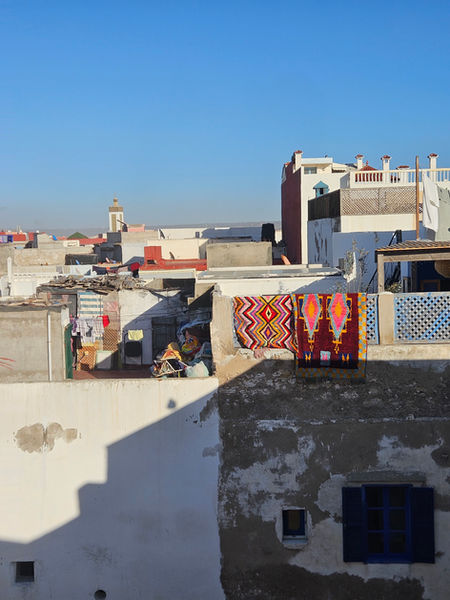 terrasse avec vue sur la médina d'Essaouira