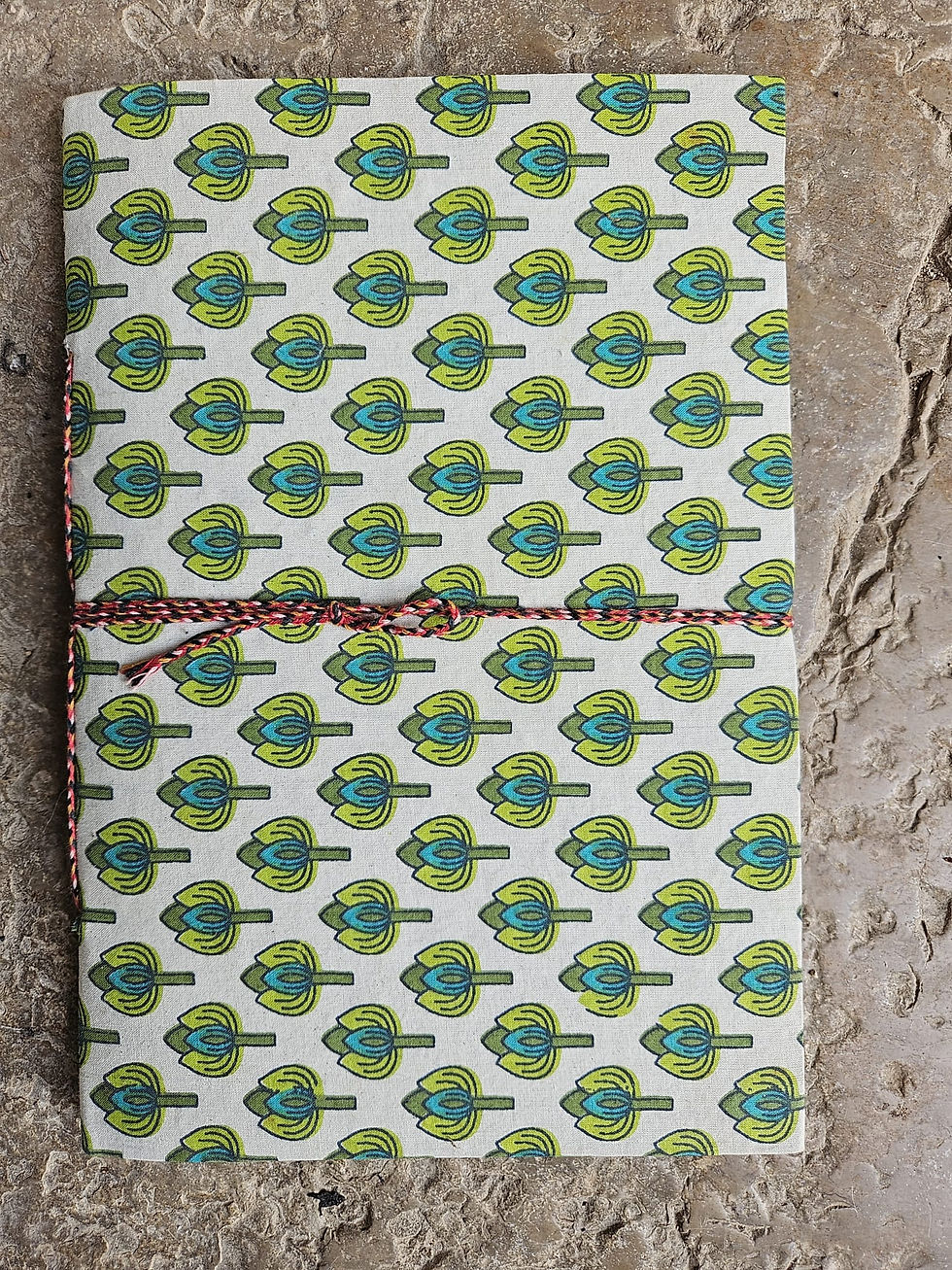 carnet papier recyclé/carnet de route/papier recyclé indien/notebook tissu/recycle paper notebook/indian notebook/carnet inde