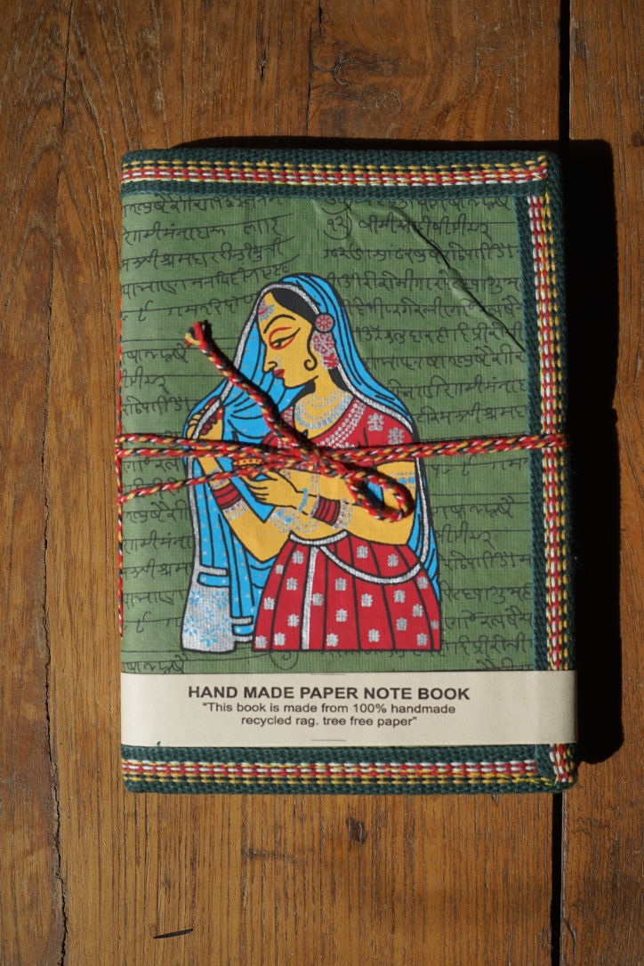 carnet papier recyclé/carnet de route/papier recyclé indien/notebook tissu/recycle paper notebook/indian notebook/carnet inde