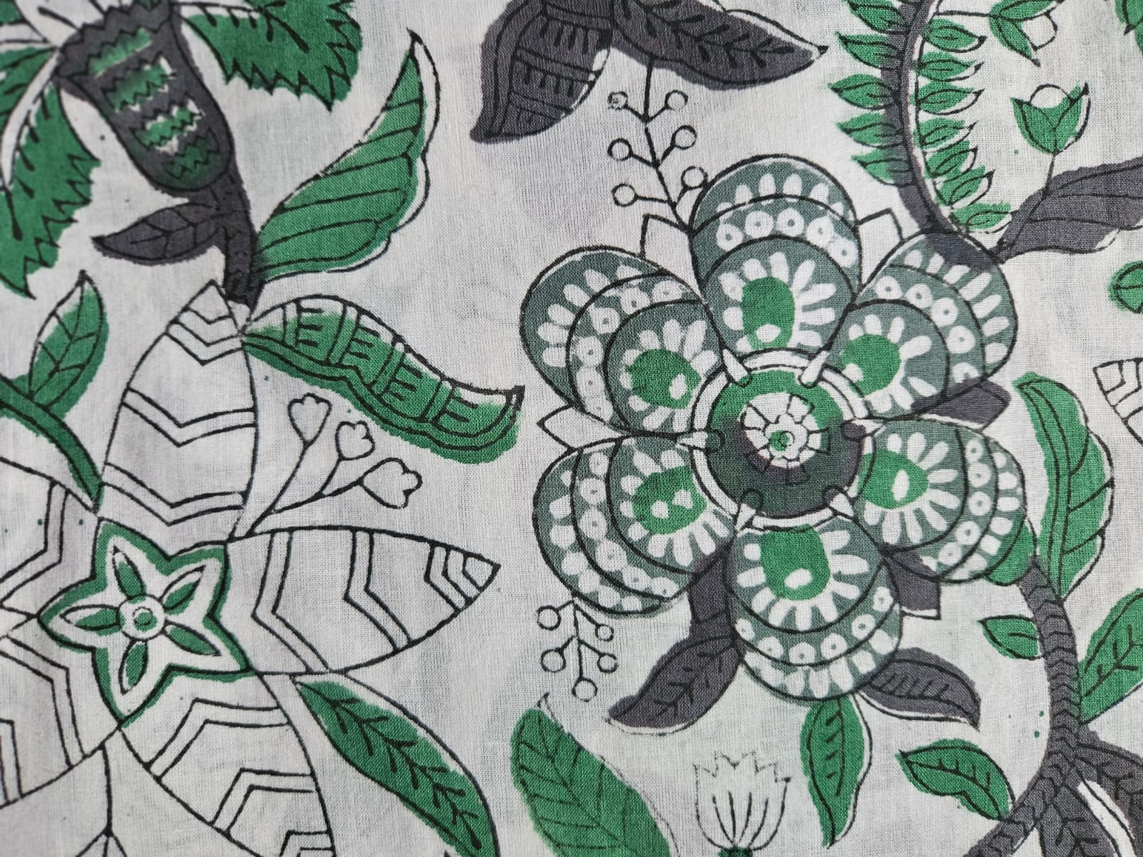 tissu indien au mètre/Khadi/tissus au mètre/cotonnade/block print/tissu au mètre Figeac/tissu au mètre cahors/tissus kirane