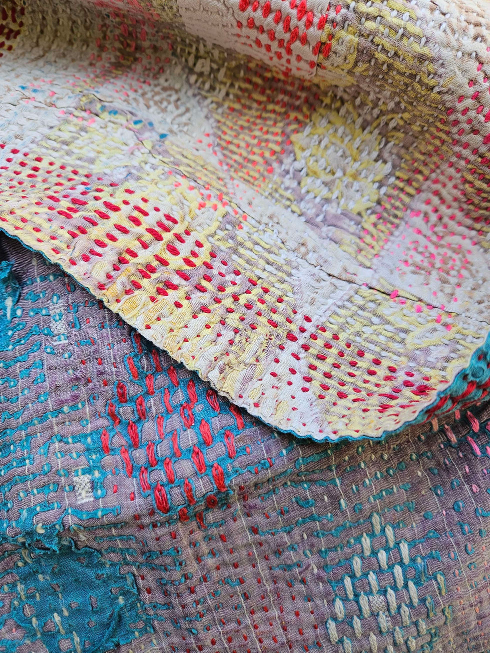 Thumbnail: Plaid ou jeté de lit vintage bohème chic 907E, 220 x 120 cm