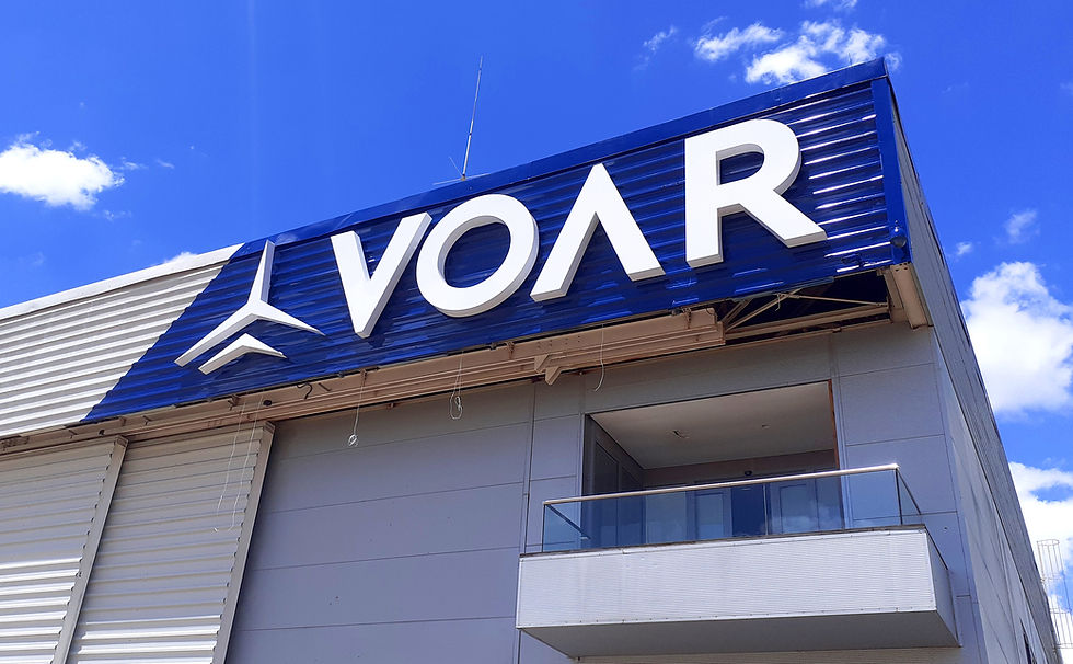 Letras Caixa Voar