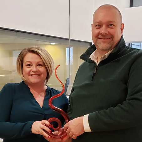 Jennifer Byrer and John Gilligan are Awarded the Fire Starter Award