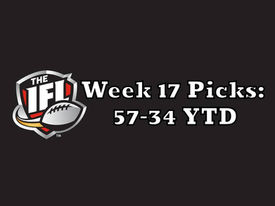 IFL Week 17 Picks