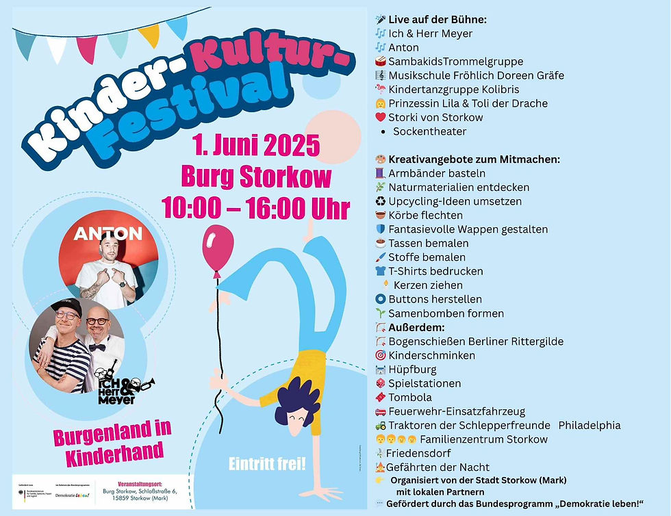 Kinderkulturfestival auf der Burg Storkow