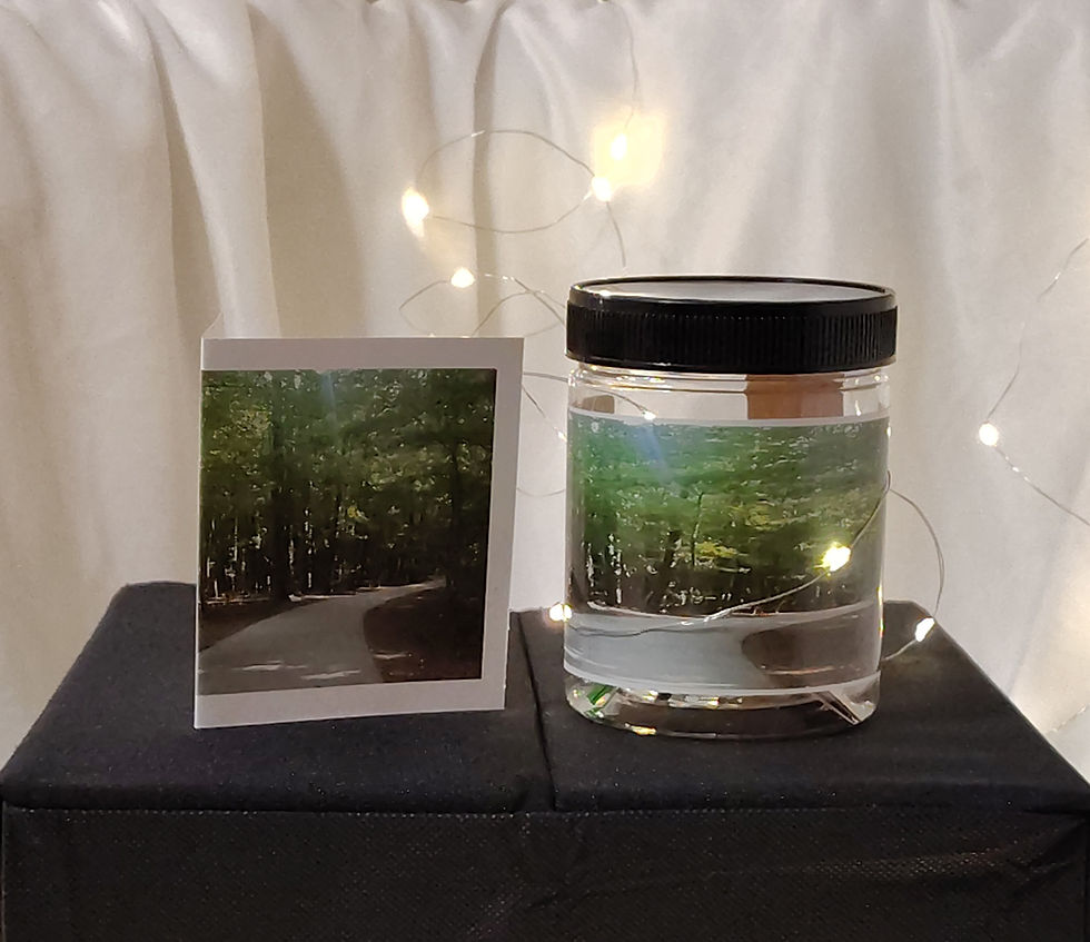 Thumbnail: The Journey message jar and matching forest card