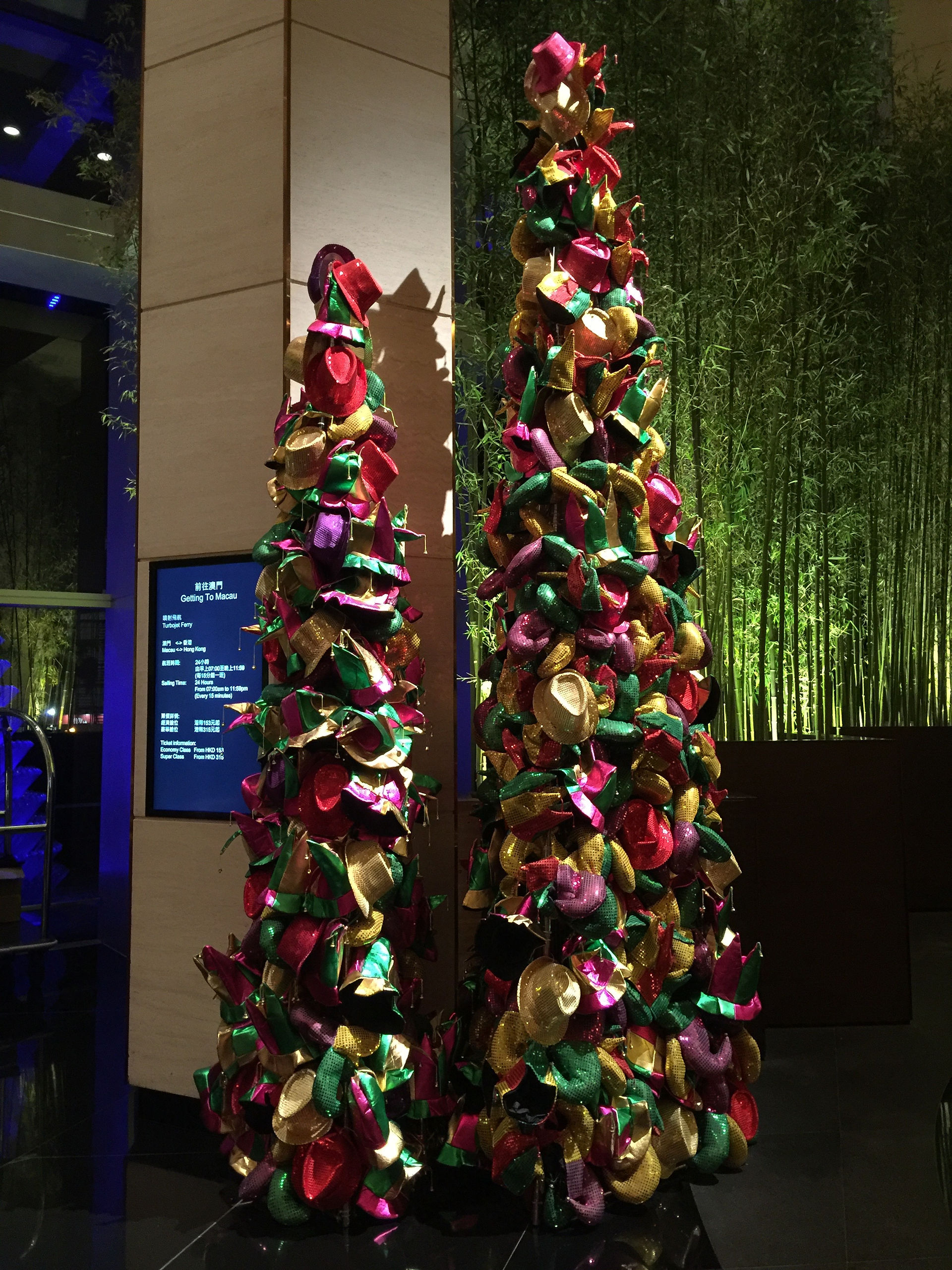 party hat x'mas tree