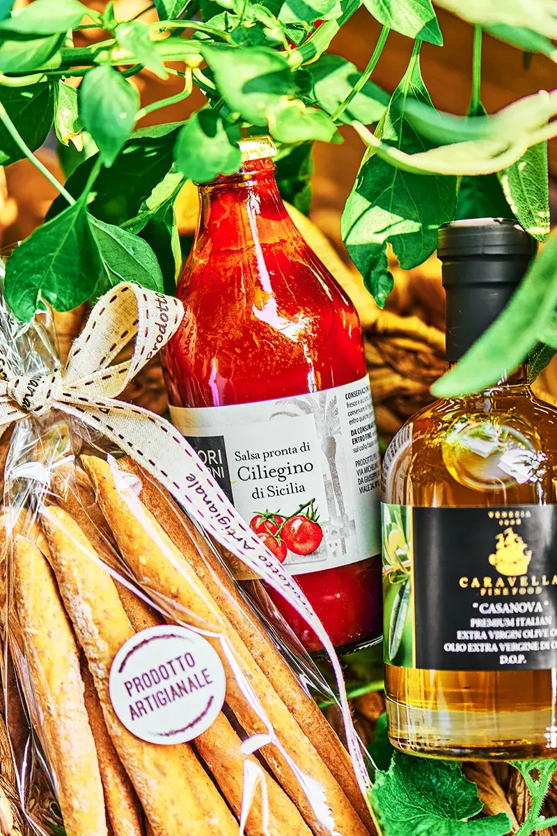 Thumbnail: "Burano Flavors" Italian Food Hamper Gourmet Gift with Caravella bag