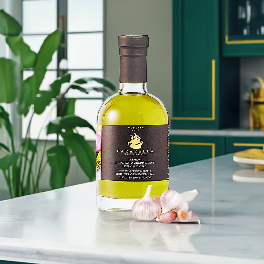 Caravella Garlic flavored Extra Virgin Olive oil