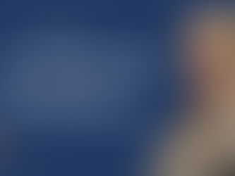 A picture of Emma Harwood with text on a blue background