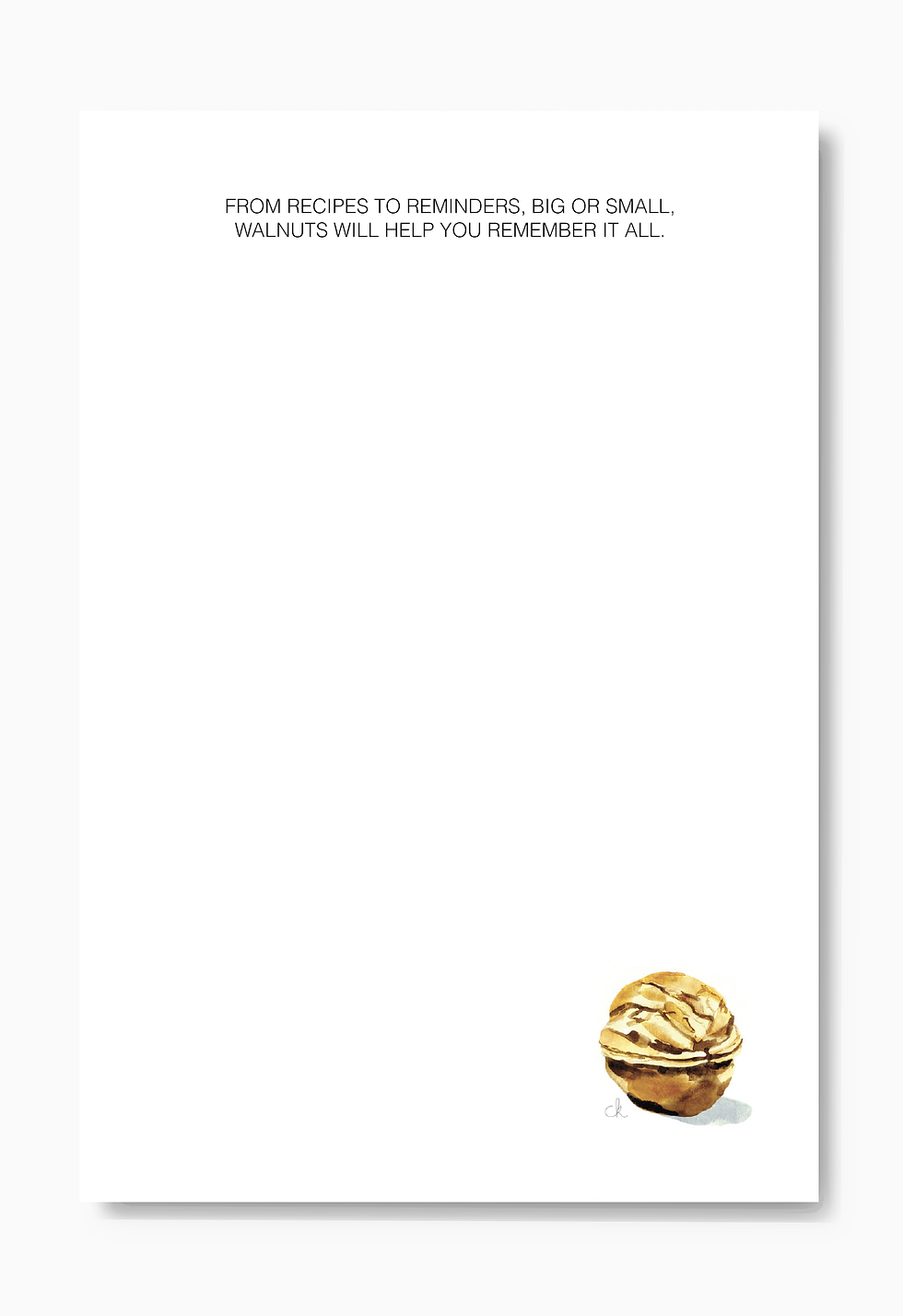 Walnut Boosting Memory - Notepad