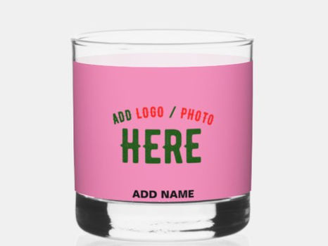 Big Deals! STYLISH MODERN CUSTOM CUTE HOT PINK VERIFIED BRAND WHISKEY GLASS
