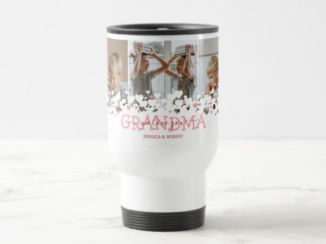 Best Deals! Cute We Love You Grandma Photo Travel Mug