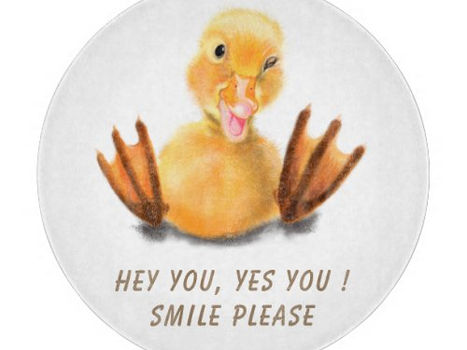 Review Funny Cutting Board Playful Duck - Custom Text