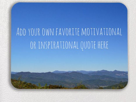 Best Price! Create Your Own Inspirational Quote Mountain Photo Magnet