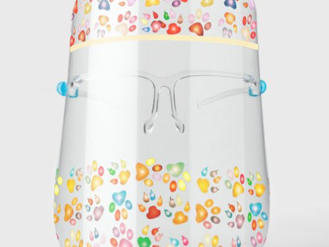 Best Deals! Cute Colorful Dog Paws,Print Face Shield