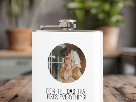 Big Deals! "For the Dad That Fixes Everything" Flask