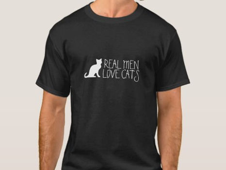 Top 10! Real men love cats t shirt