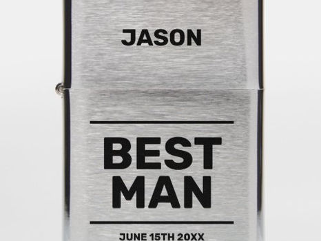 Top 5! Best Man wedding favor from groom to groomsmen Zippo Lighter