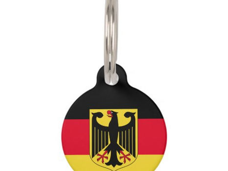 Top 10! Germany Flag Pet Name Tag