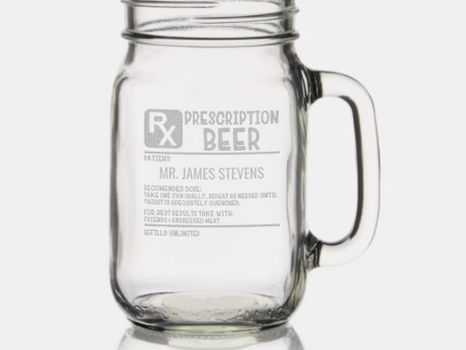 Review Funny Beer Prescription Personalized Name Mason Jar W/ Handle
