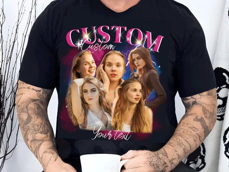 Top 5! Custom Photo Bootleg Rap Vintage Idea Here T-Shirt