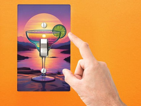 Review Colorful Sunset Margarita Light Switch Cover