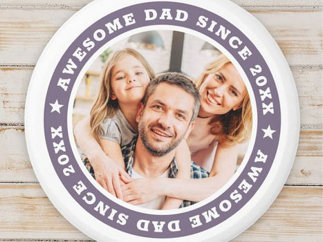 Hot Review! Awesome Dad Since 20XX Modern Simple Photo Magnet