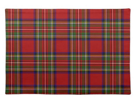 Big Deals! Royal Stewart Tartan Plaid Scottish Pattern Cloth Placemat