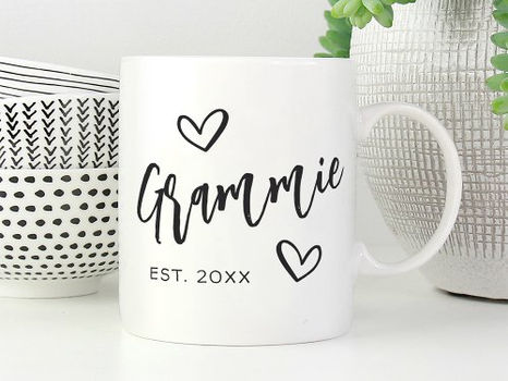 Hot Review! Grammie Year Established Grandma Coffee Mug