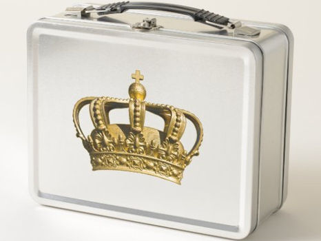Review Kings crown metal lunch box