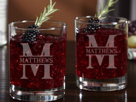 Best Price! Set of 2 Oakmont Monogram Whiskey Glasses