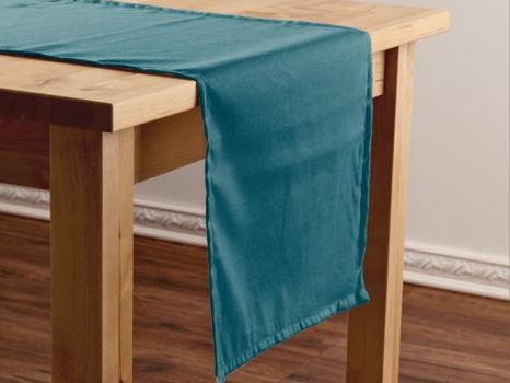 Best Deals! Solid color plain teal peacock medium table runner