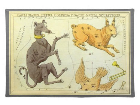 Best Price! Urania's Mirror, Vintage Astronomy Celestial Map Cloth Placemat
