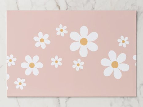 Hot Deals! Retro Daisy Pink Placemat