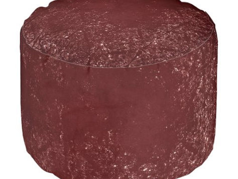 Best Price! Glimmering Henna Grunge | Dark Blood Red Damask Pouf