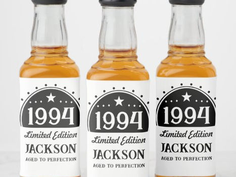 Best Deals! Limited Edition 30th Birthday Liquor Bottle Label