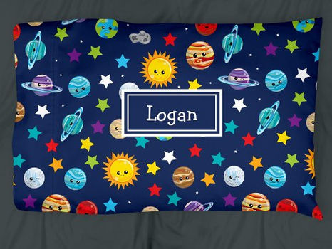 Top 10! Solar System Pattern for Kids Pillow Case