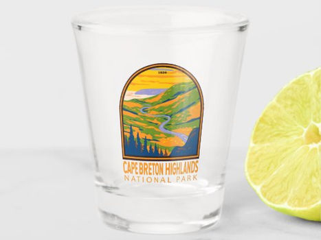 Top 10! Cape Breton Highlands National Park Canada Travel Shot Glass