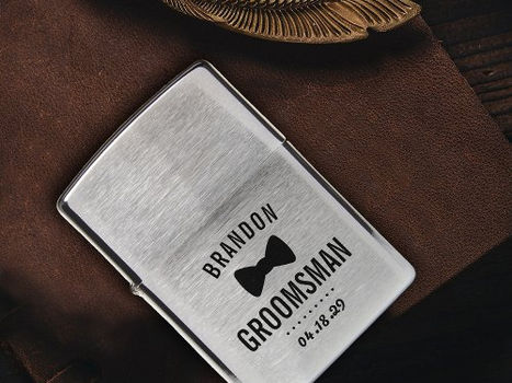 Review Custom Groomsman Wedding Gift Zippo Lighter
