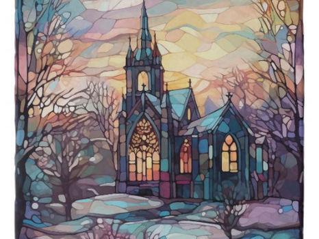 Review Stained Glass Church Trivet