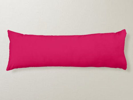 Best Deals! Modern Minimal Hot Pink Solid Color Body Pillow
