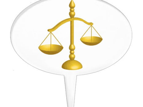 Best Price! SCALES OF LAW AND JUSTICE CAKE TOPPER