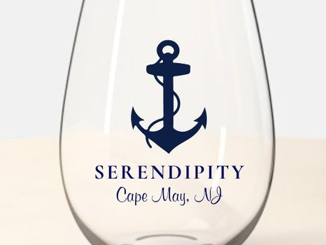 Review Classic Boat Anchor Logo Stemless Wine Glass